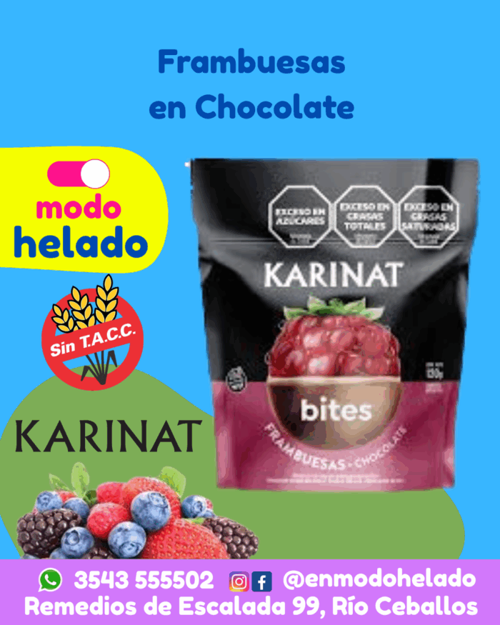 Frambuesas en Chocolates Bites de Karinat