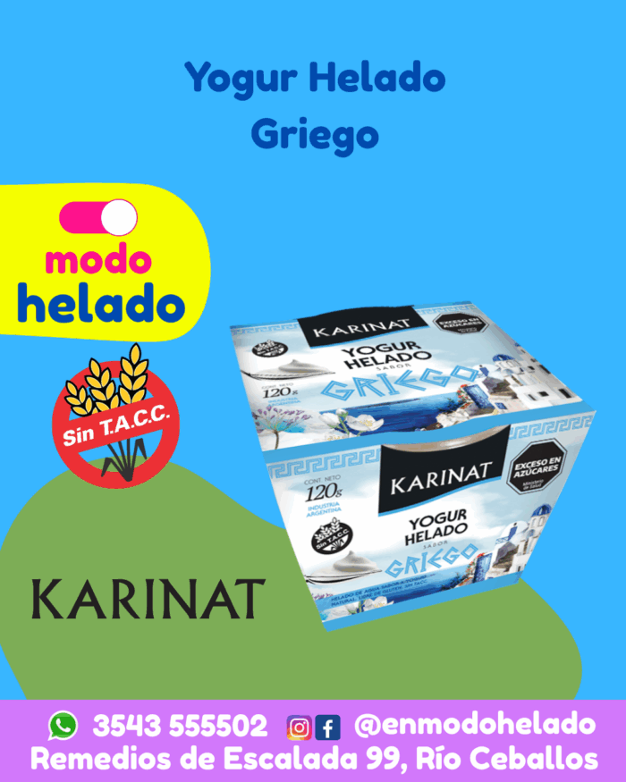 Yogur Helado Griego Sin TACC Karinat