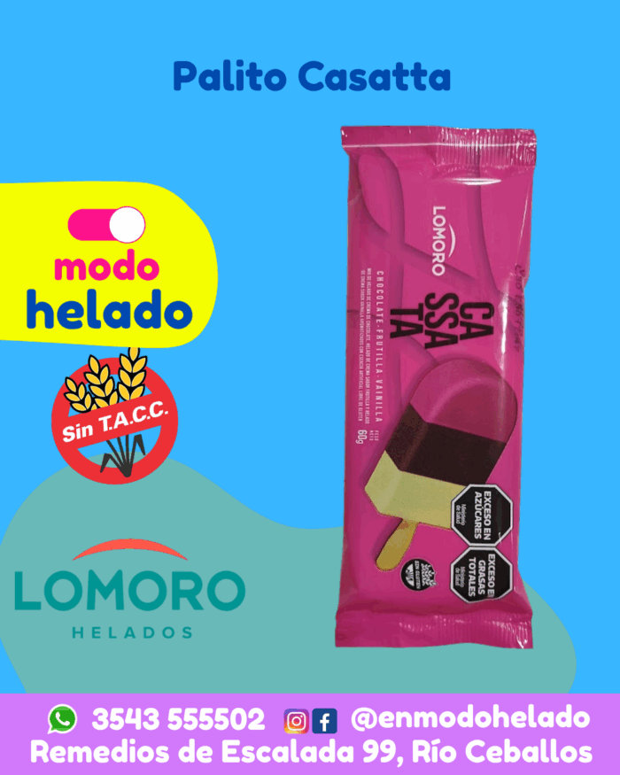 Palito Casatta Sin TACC Lomoro caja x 20 Unidades