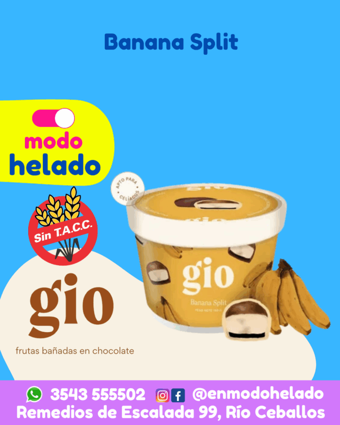 Banana Split Gio Sin TACC