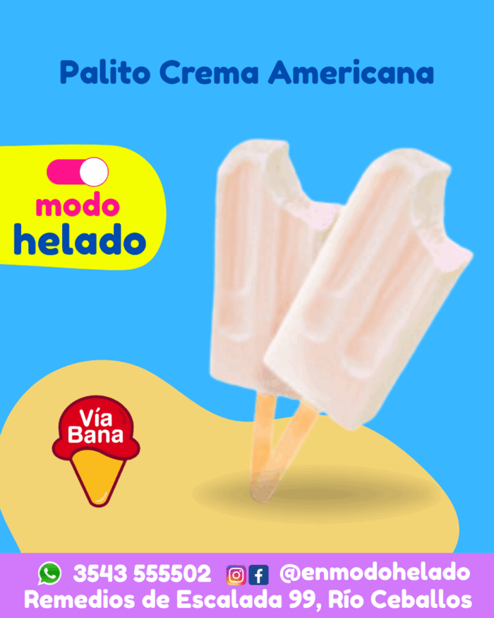 Palito crema americana Via Ban Caja 80 unidades