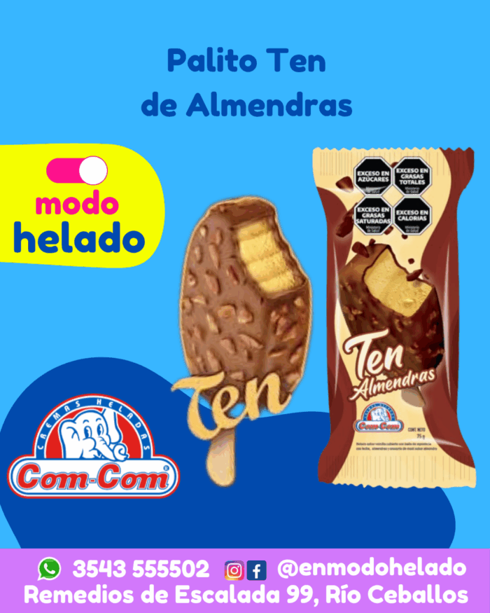 PalitoTen de Almendras Caja x 15 Unidades Com Com