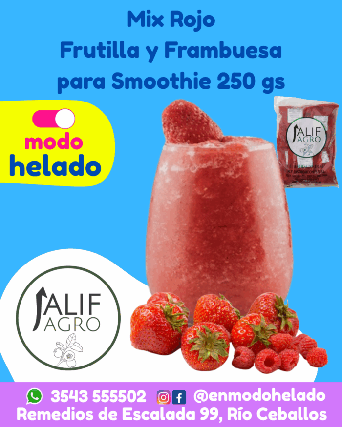 Smoothie Frutilla y Frambuesa por 5 unidades