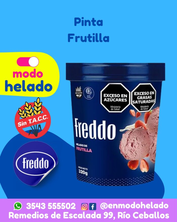 Pinta Frutilla a la crema sin tacc 320 gs. Freddo