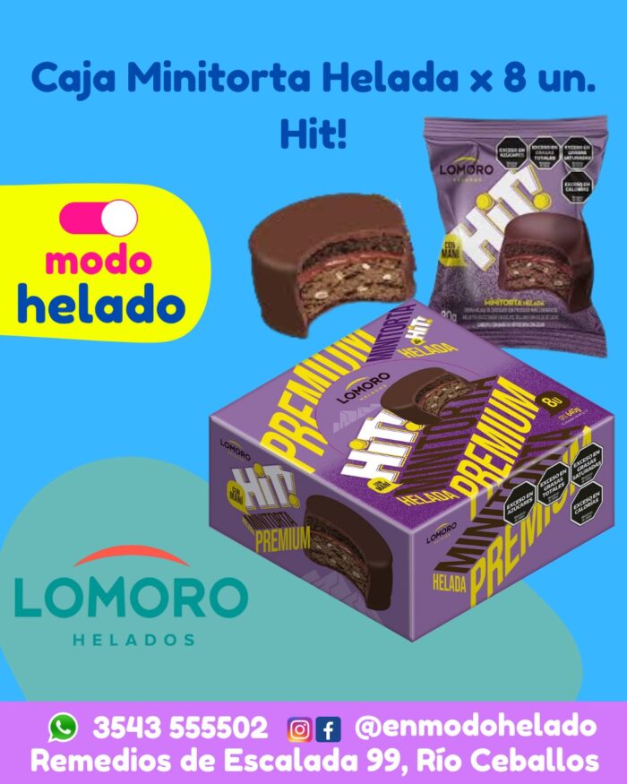 Caja Minitorta Helada x8und Hit! Lomoro