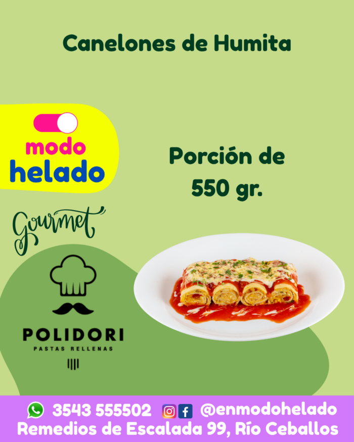 Canelones Humita Polidori.