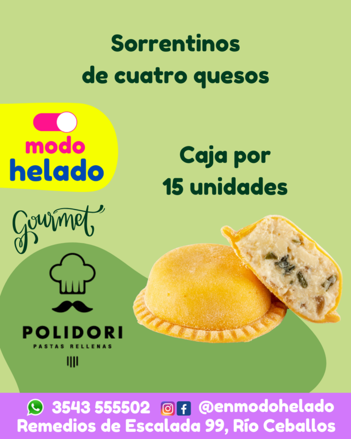 Sorrentinos Cuatro quesos Polidori